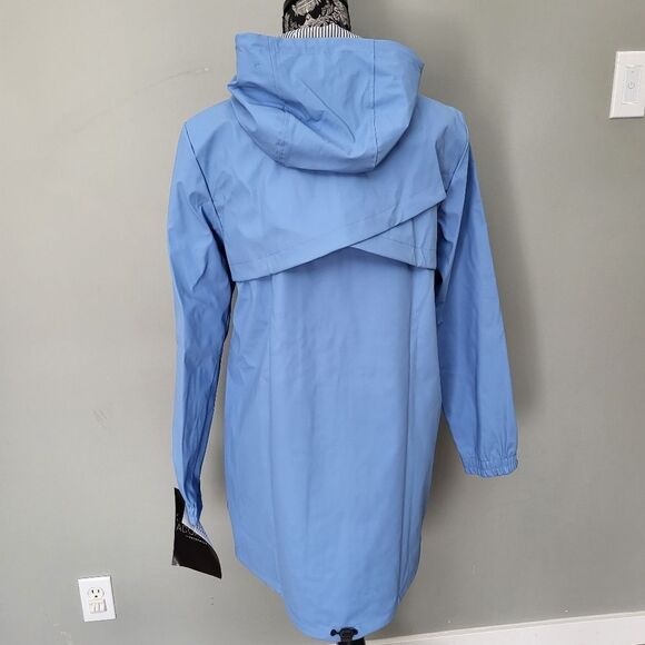 London Fog rainwear coat light blue color S/P size - Picture 4 of 9